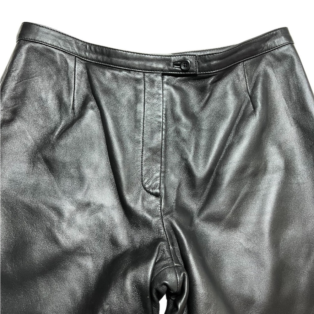 Valerie Stevens (EUC) Lined High Waist Genuine Leather Pants Size 10 - Picture 4 of 11